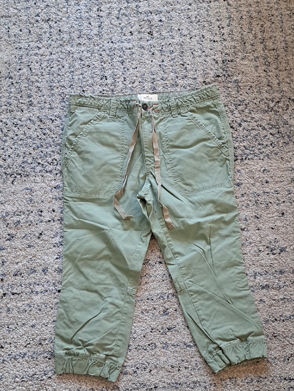 Hollister Sage Green Drawstring Joggers